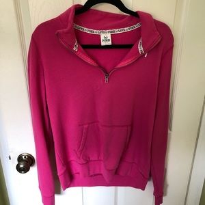 Victoria’s Secret PINK quarter zip sweatshirt